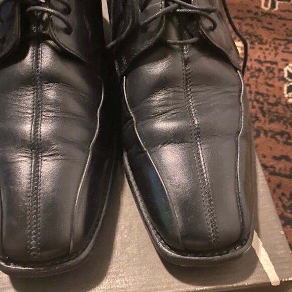 Brass Boot Eastman Black Leather Lace up Oxford, size 9 1/2M main image 4